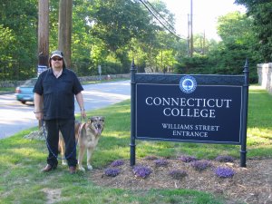 Conn College gate