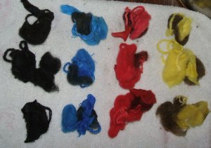 Dyed samples