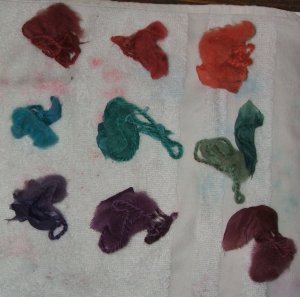 Dyed samples