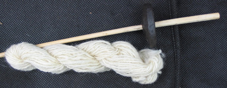 Yarn and spindle