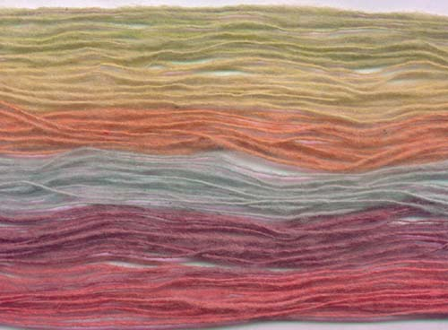 Assorted shades of pastel wool