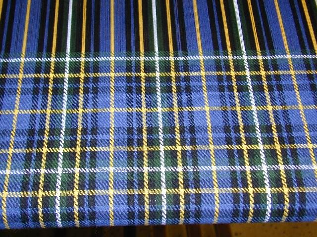 plaid fabric close-up